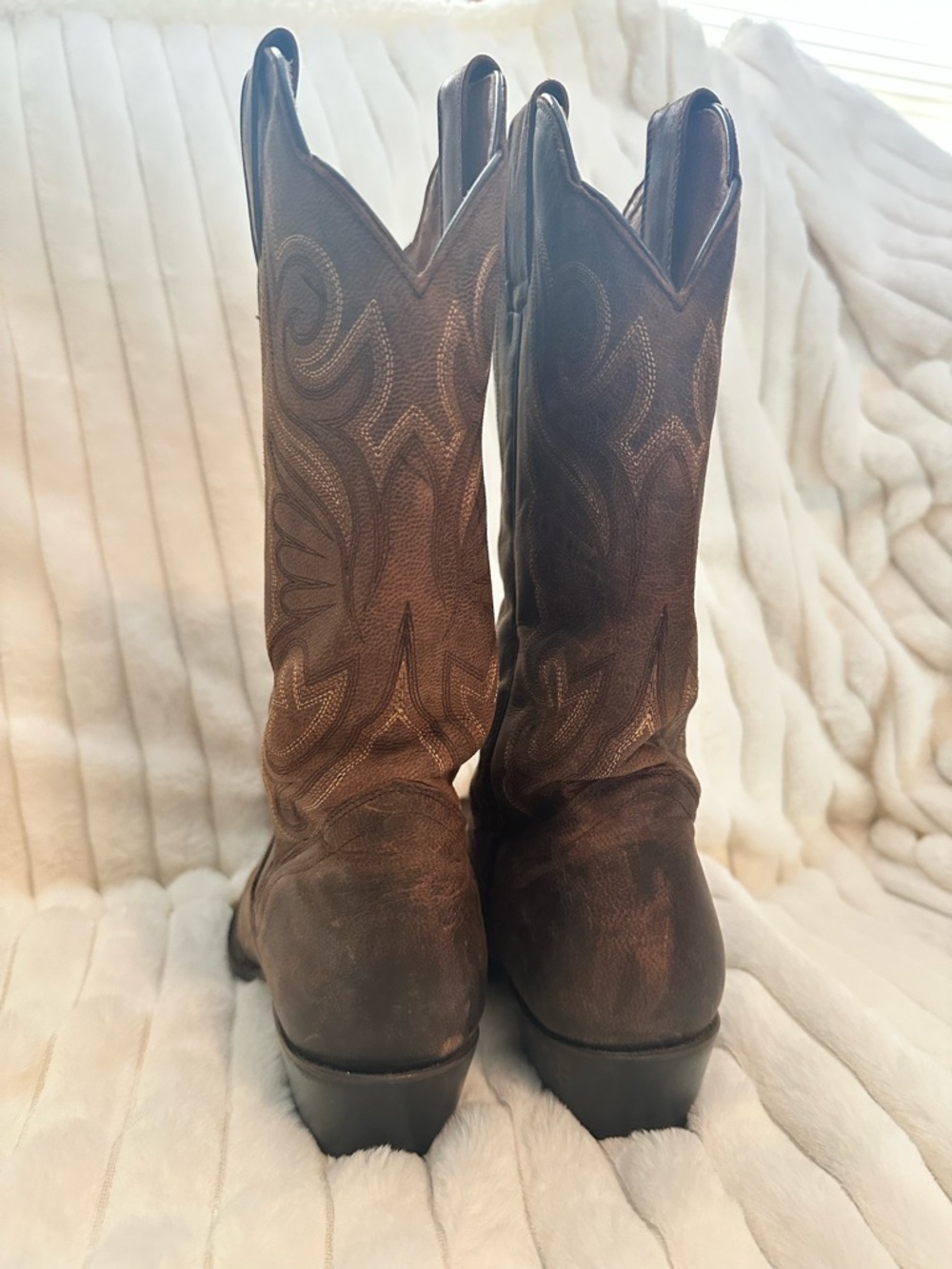 J.B. Dillon Brown Western Cowboy Boots - Picture 3 of 7